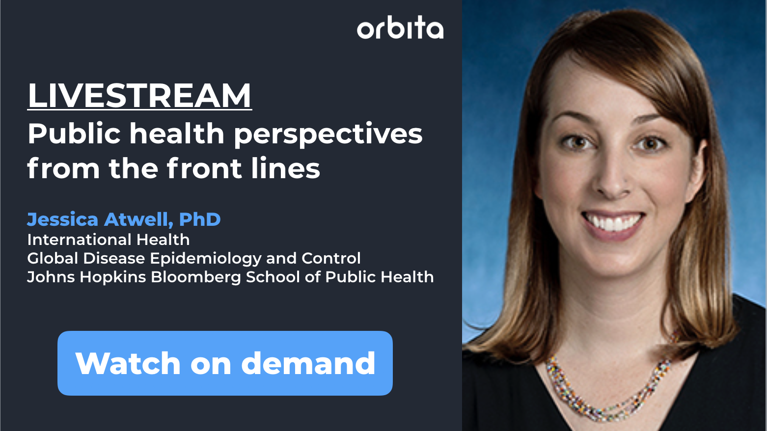 Livesttream with Jessica Atwell, PhD